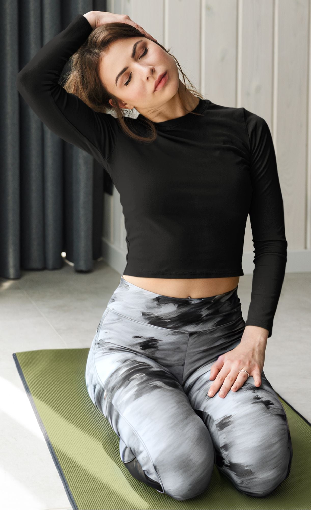Full Sleeve Crop T-Shirt Bamboo Soft and stretchy