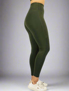 Olive Green High Waist & Phone Pocket Activewear Legging