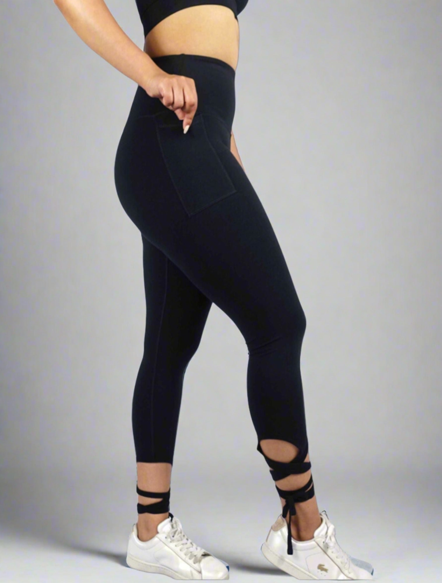 Dream Leggings With Pockets | Black | Curves N Combatboots